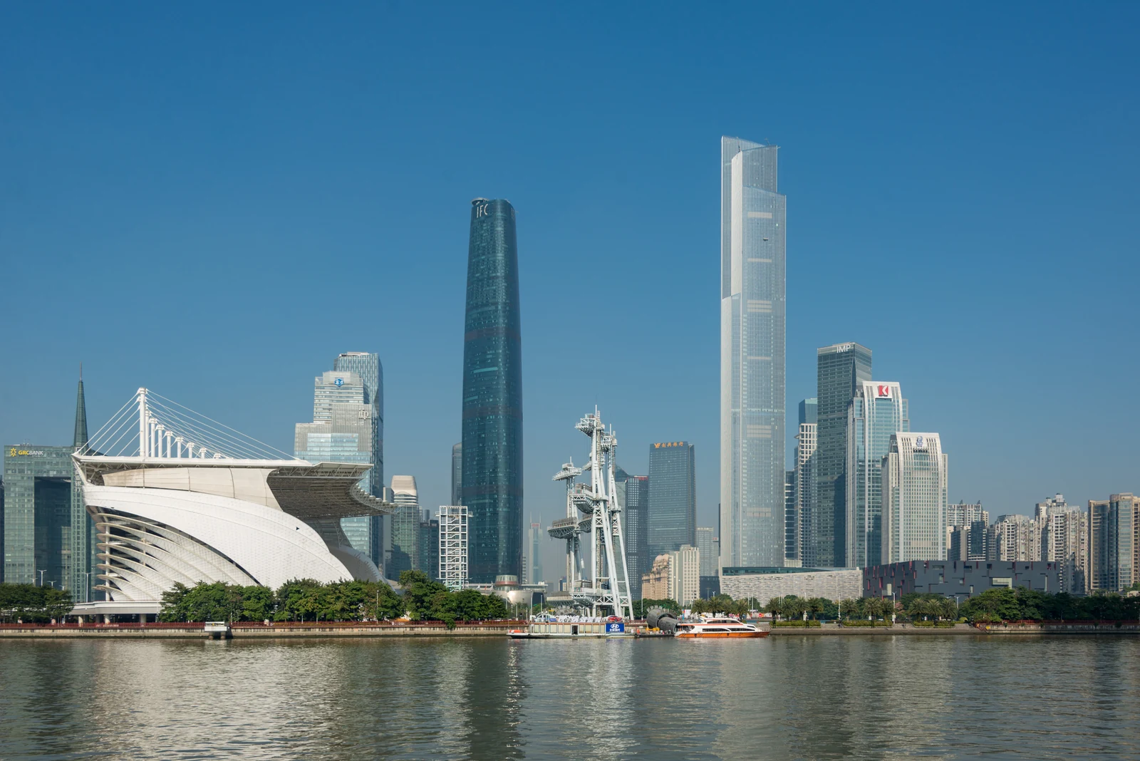 广州珠江沿岸城市天际线